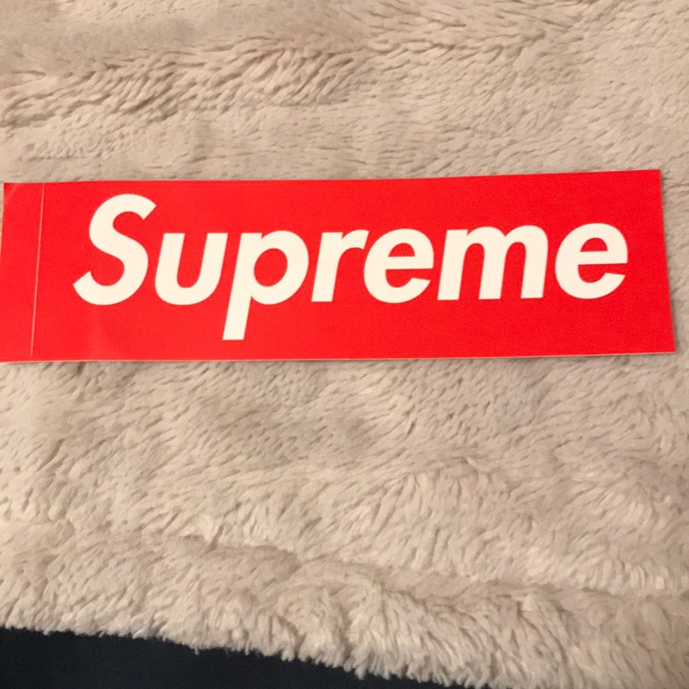 Red supreme sticker
